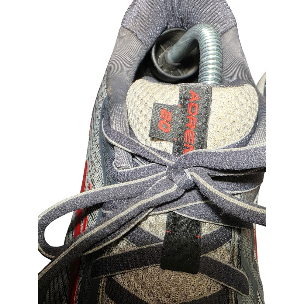 Brooks Adrenaline GTS 20 Womens Running Shoes Grey Red Mesh Sneakers 1202961B068 - Picture 9 of 11